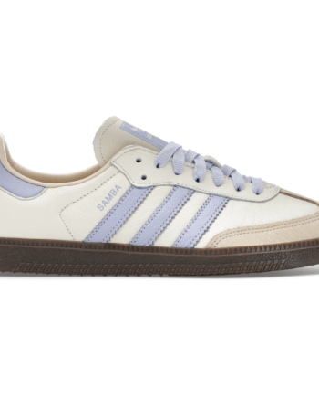 Hvid Adidas Samba Cream White Violet - Adidas Sneakers  - 4067904974628