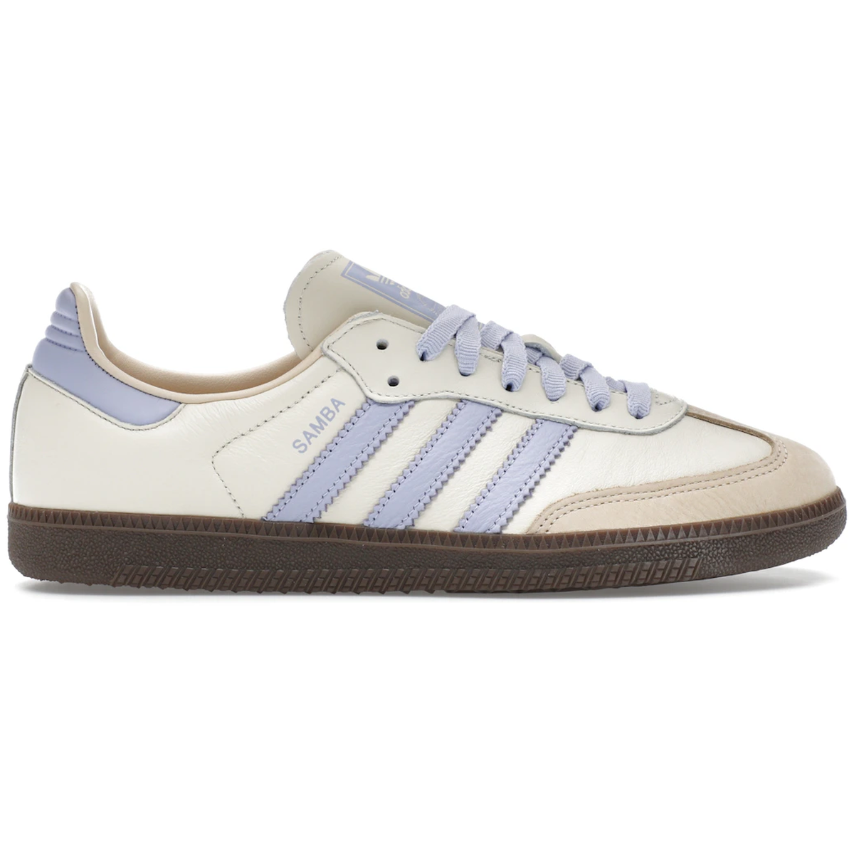 Hvid Adidas Samba Cream White Violet - Adidas Sneakers - 4067904974628