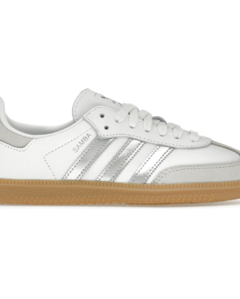 Hvid Adidas Samba White Silver Metallic Grey - Adidas Sneakers