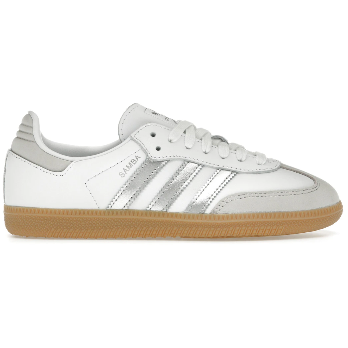 Hvid Adidas Samba White Silver Metallic Grey - Adidas Sneakers
