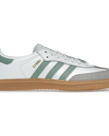 Hvid Adidas Samba Cloud White Silver Green - Adidas Sneakers  - 197615828669