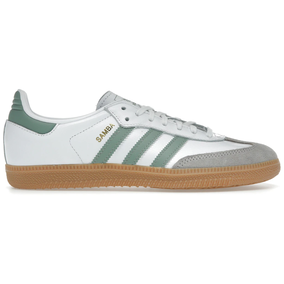 Hvid Adidas Samba Cloud White Silver Green - Adidas Sneakers - 197615828669