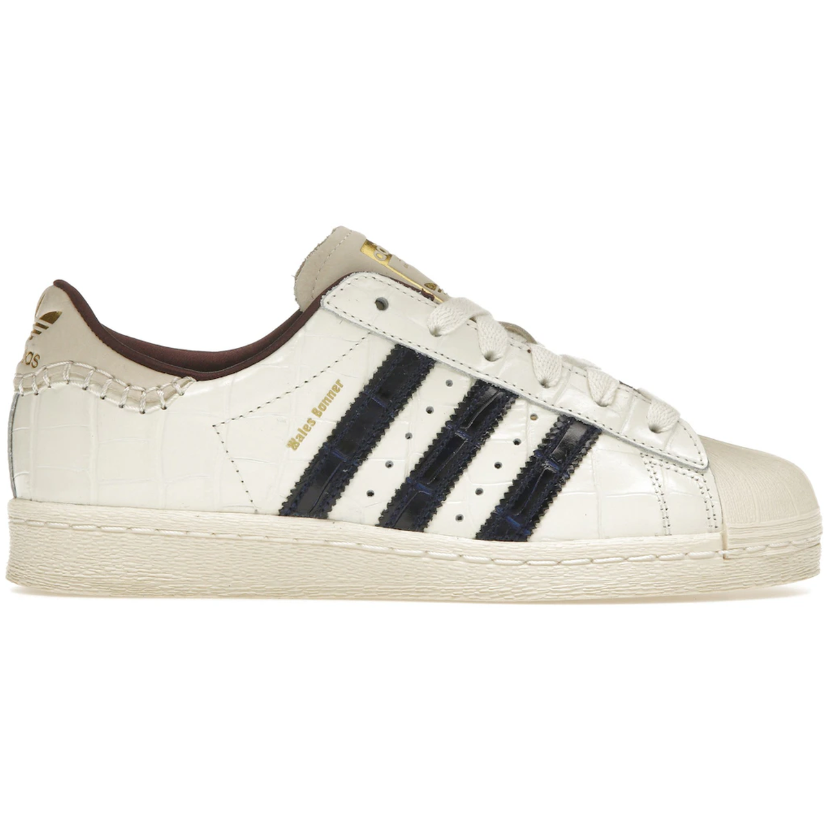 Hvid Adidas Superstar Wales Bonner White Croc - Adidas Sneakers  - 4067903506226