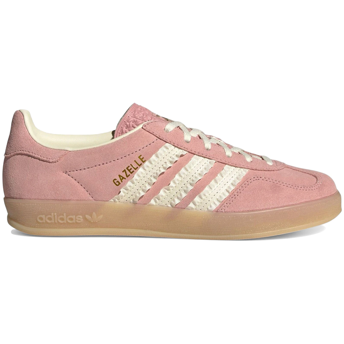 Hvid Adidas Gazelle Indoor Wonder Mauve Crew White - Adidas Sneakers