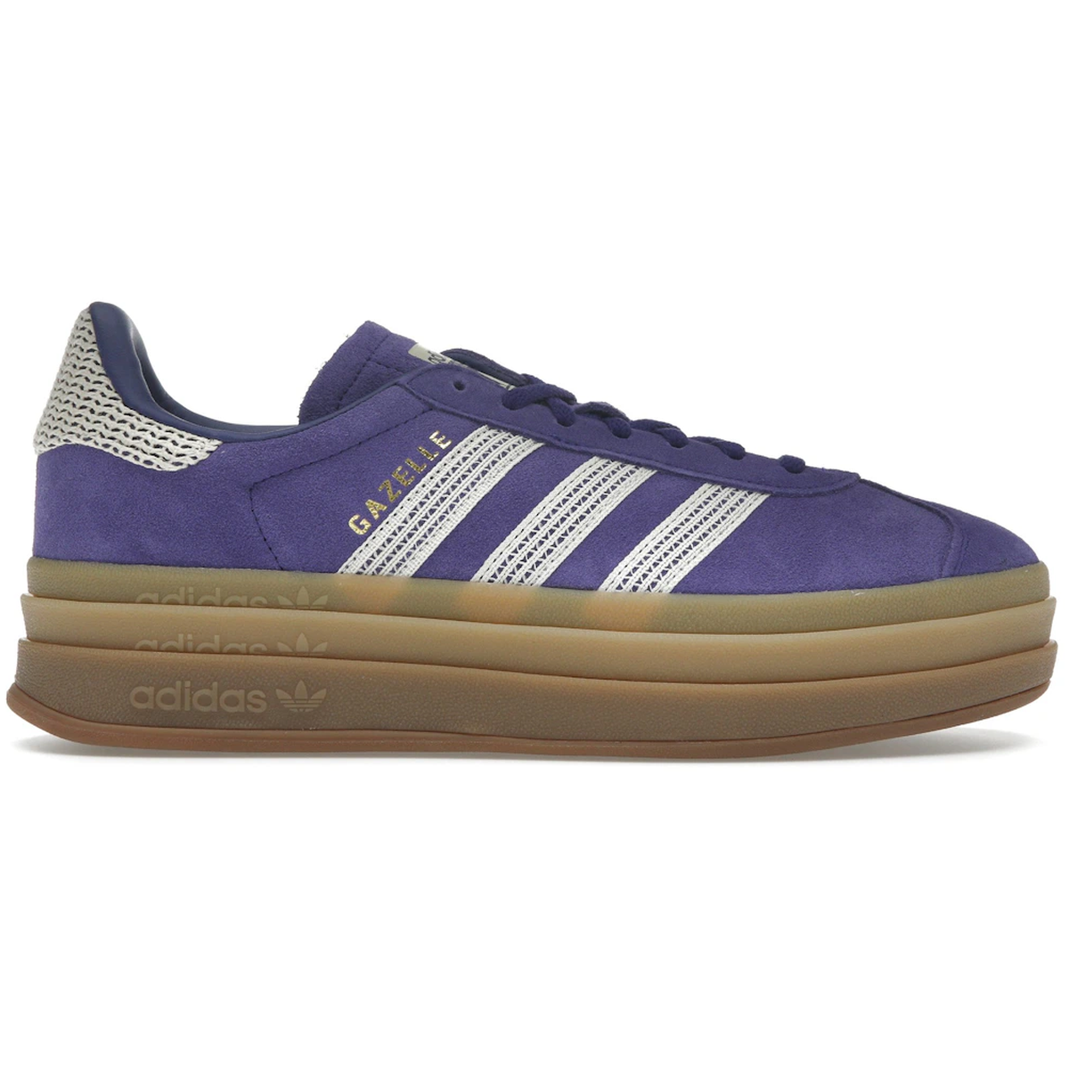 Hvid Adidas Gazelle Bold Collegiate Purple Wonder White - Adidas Sneakers