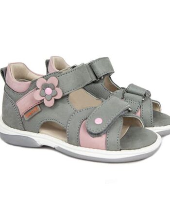 Pink Memo Kristina Sandal Grå Sandal Med Ekstra Støtte - Memo Sandaler