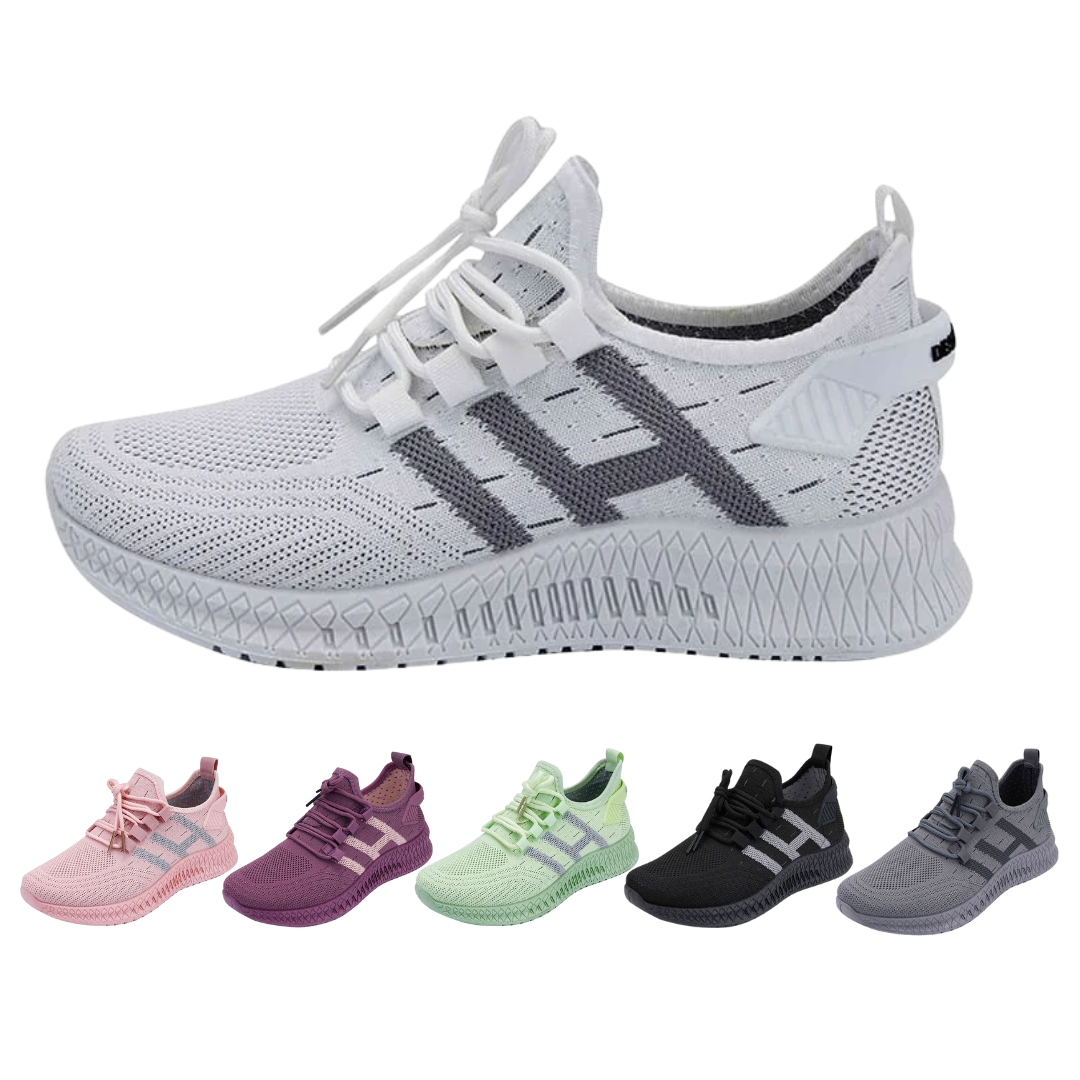 Hvid Løbesko Sneakers Til Kvinder åndbare Med Optimal Støddæmpning - Satana.dk Sneakers