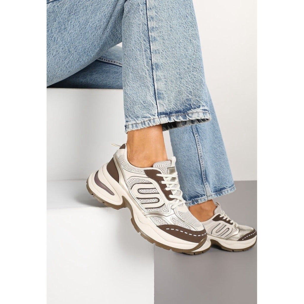 Lucia Dame Sneakers 105 Kaki - Shoes Sneakers - 5715406761794