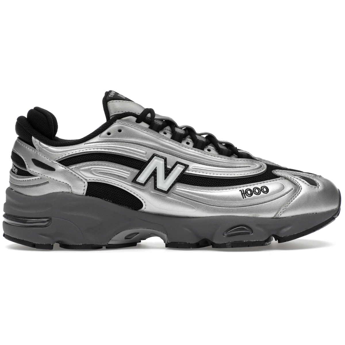 Sort New Balance 1000 Black Silver Metallic - New Sneakers  - 197967923739
