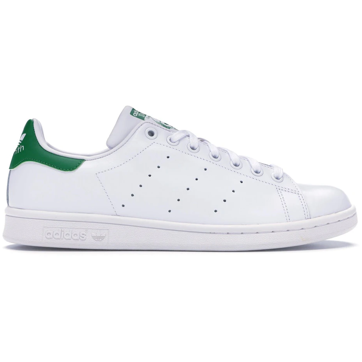 Hvid Adidas Stan Smith White Green - Adidas Sneakers - 4054067760212