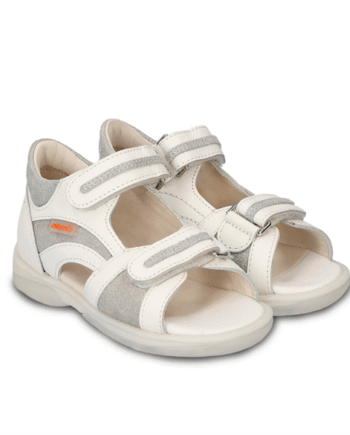 Hvid Memo Olivia Sandal Sølv Sandal Med Ekstra Støtte - Memo Sandaler