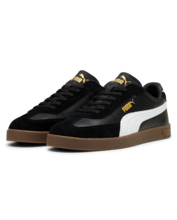 Hvid Puma Sneakers Club Era Black White - Puma Sneakers  - 4067979528948
