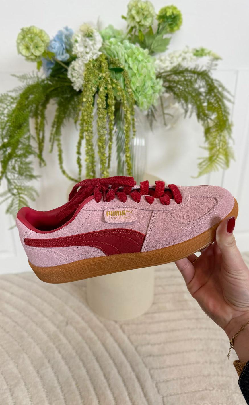 Rød/Rose Mauve/ Puma Sneakers Palermo Rose Mauve Dark Crimson - Puma Sneakers - 4067983479151
