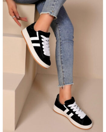Rosa Lie Dame Sneakers 1101 Black - Shoes Sneakers  - 5715406807713