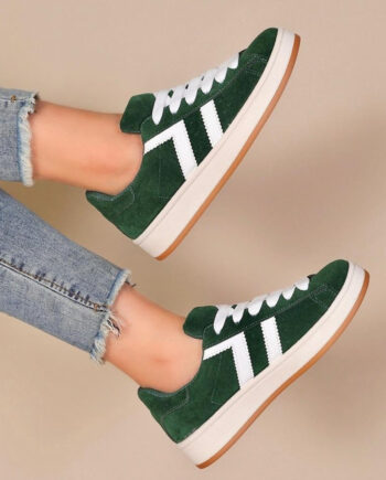 Rosa Lie Dame Sneakers 1101 Green - Shoes Sneakers  - 5715406807591