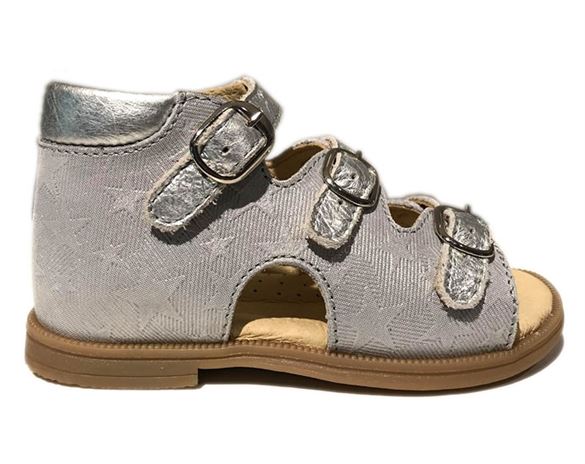 Sandal Ala Babybotte Grå Sølv - Arauto Rap Sandaler