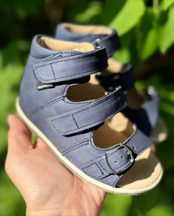 Aurelka Sandal Navy Spænderem Sandal Med Ekstra Støtte - Aurelka Sandaler