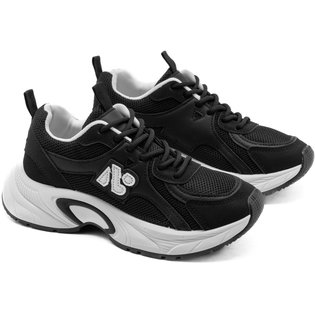 Sort Uma Dame Sneakers 1219 Black - Shoes Sneakers - 5715406860367