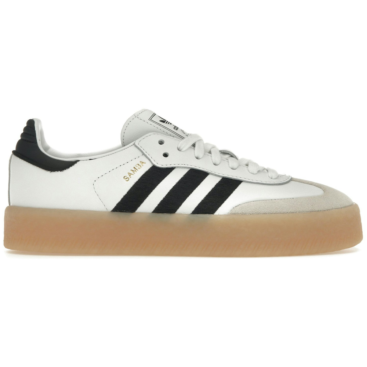 Sort Adidas Sambae White Black Gum - Adidas Sneakers  - 4066762574780