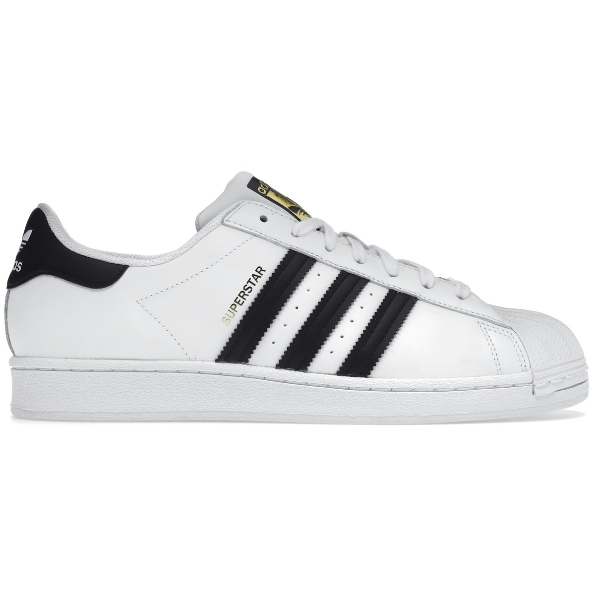 Sort Adidas Superstar White Black - Adidas Sneakers  - 4062051415222
