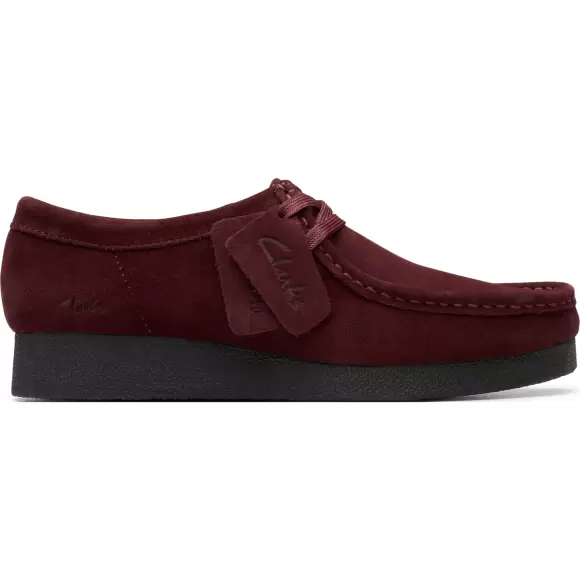 MERLOT Clarks Wallabee Evosh Cl26184611 4211 - Clarks Sneakers - 5063421437973