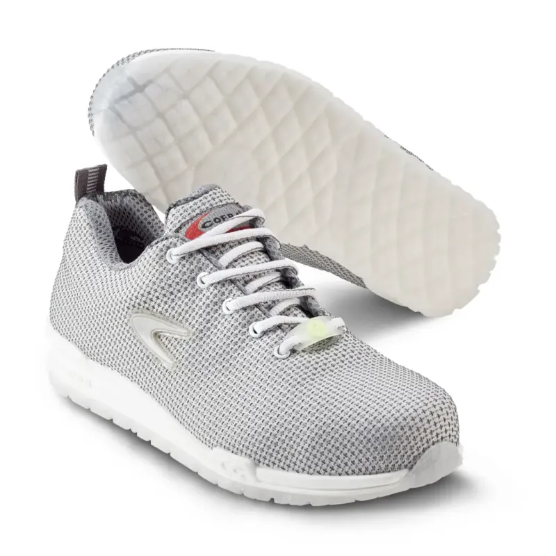 Hvid Cofra White Esd Sikkerhedssko Alu Tåværn Fiber Sømværn - Cofra Sneakers  - 8023796507241