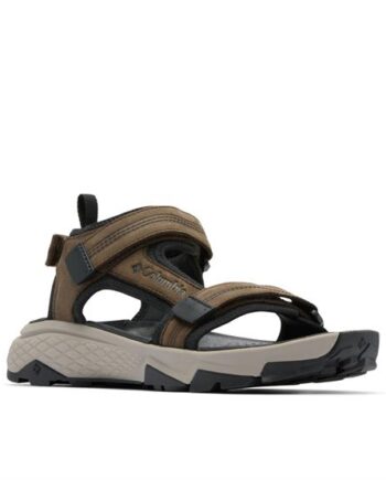 Columbia Peakfreak Rush Sandal Leather Mens Cordovan Pebble - Sandaler  - 195982507408
