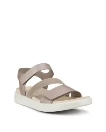 GREY ROSE METAL Ecco Flowt Sandal 273713 51487 - Ecco Sandaler  - 194891090766