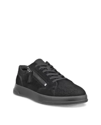 Sort Ecco Move Zip Lace Sneaker 223813 50472 - Ecco Sneakers  - 194892060621