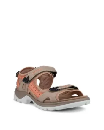NUDE/CORAL Ecco Offroad Womens Sports Sandal 069563 61014 - Ecco Sandaler  - 194891584753
