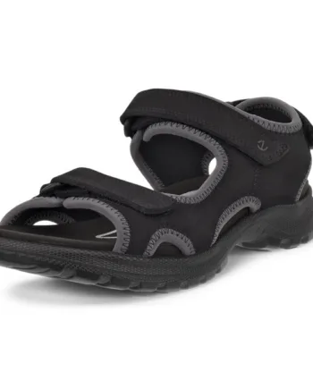 Sort Ecco Hike Sandal Stripes Dame Black Sandaler - Ecco Sandaler  - 194891887267