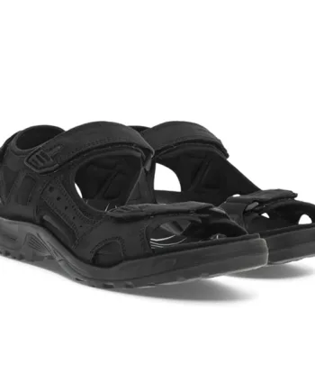 Sort Ecco Offroad Oil Nubuck Herre Mænd Sandal Black Sandaler - Ecco Sandaler  - 194891052191