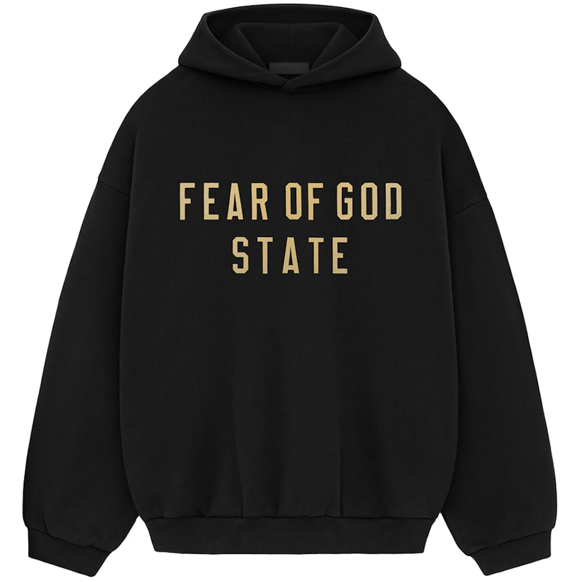 Sort Fear God Essentials Fleece Hoodie Black - Fear Sneakers