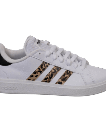 Hvid Adidas Grand Court Dame Sneakers White Leo - Adidas Sneakers