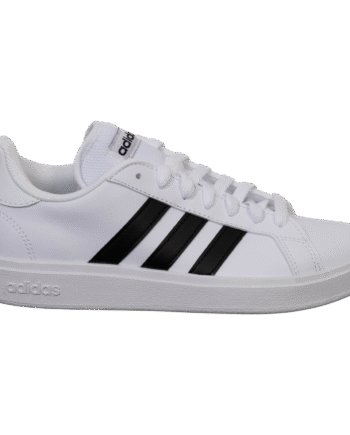 Sort Adidas Grand Court Dame Sneakers White Black - Adidas Sneakers