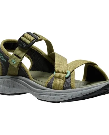 Grøn Keen Leiki Open Toe Sandal Kvinder Damer Olive Sandaler - Sandaler  - 195208638213
