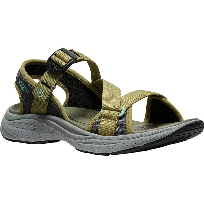 Grøn Keen Leiki Open Toe Sandal Kvinder Damer Olive Sandaler - Sandaler - 195208638213