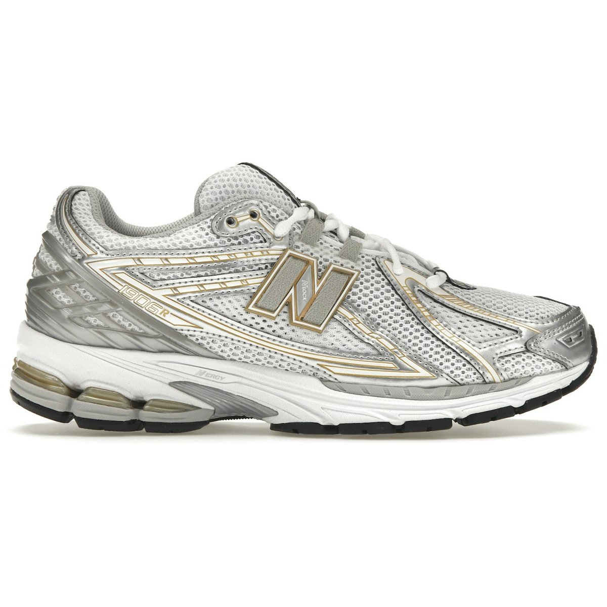 Hvid New Balance 1906r White Rain Cloud Silver Metallic - New Sneakers