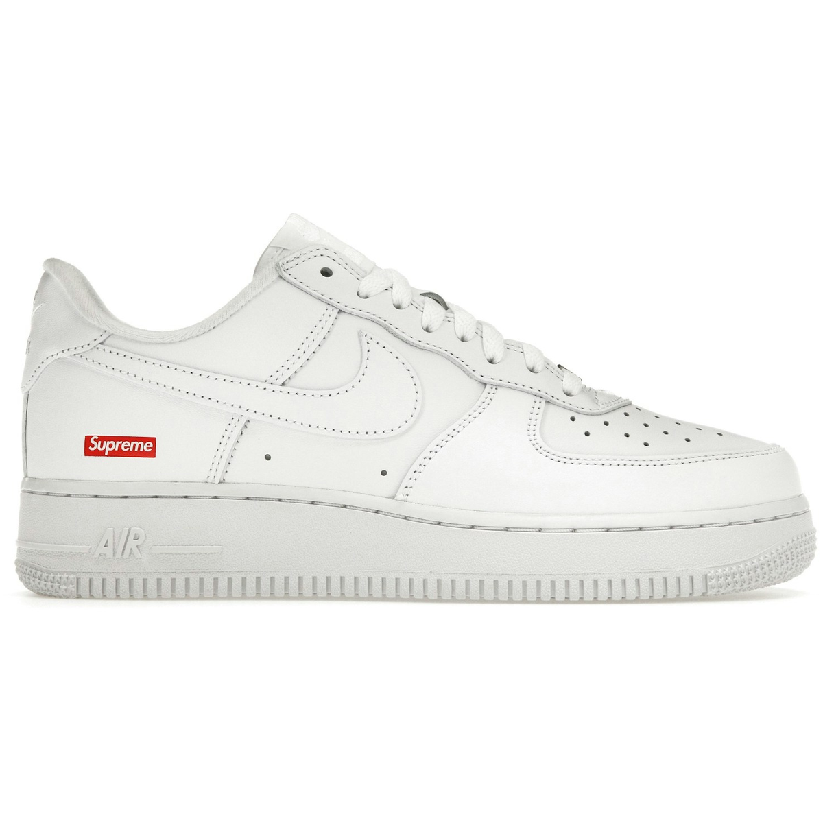 Hvid Nike Air Force Low Supreme White - Nike Sneakers  - 0194275677842
