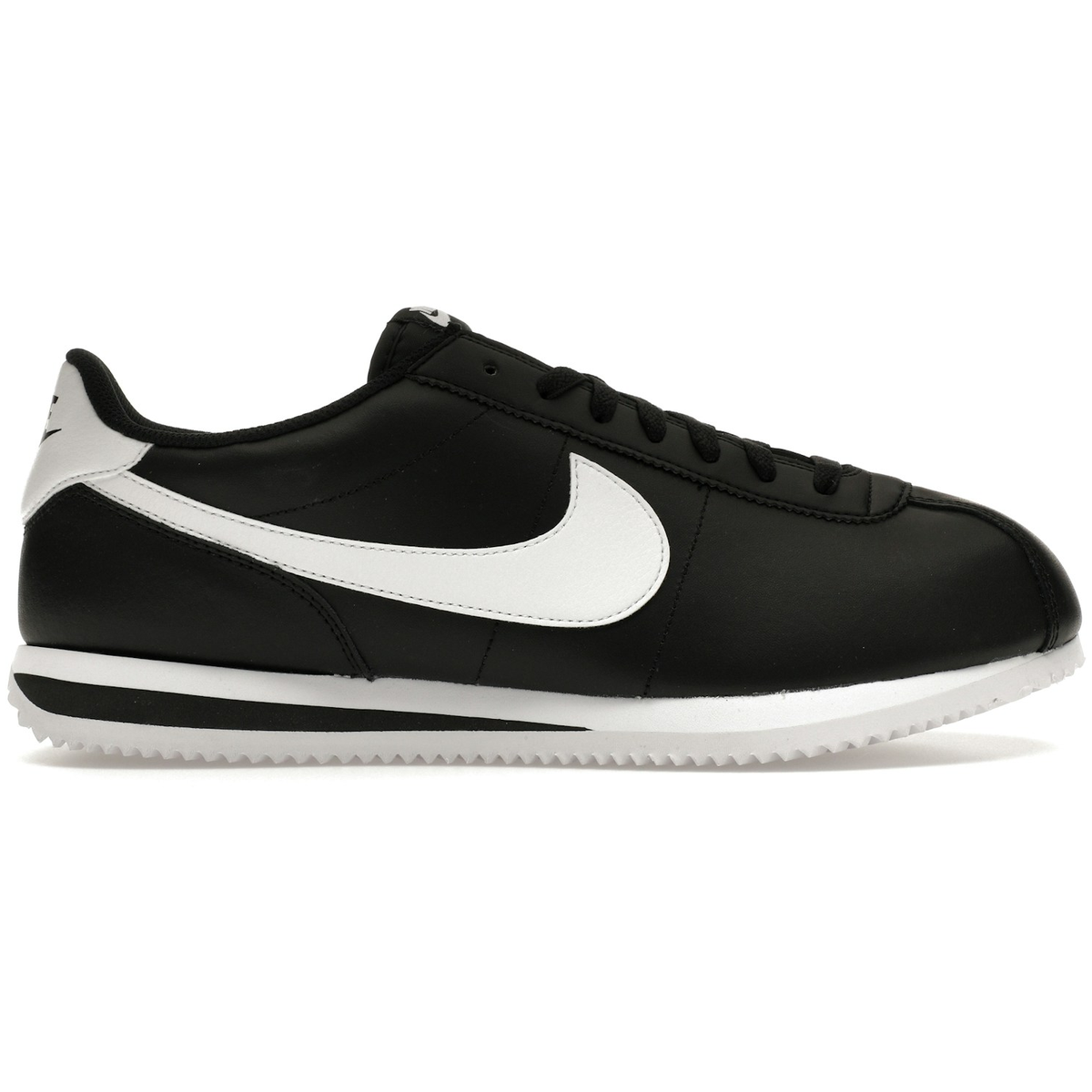 Sort Nike Cortez Basic Black White - Nike Sneakers