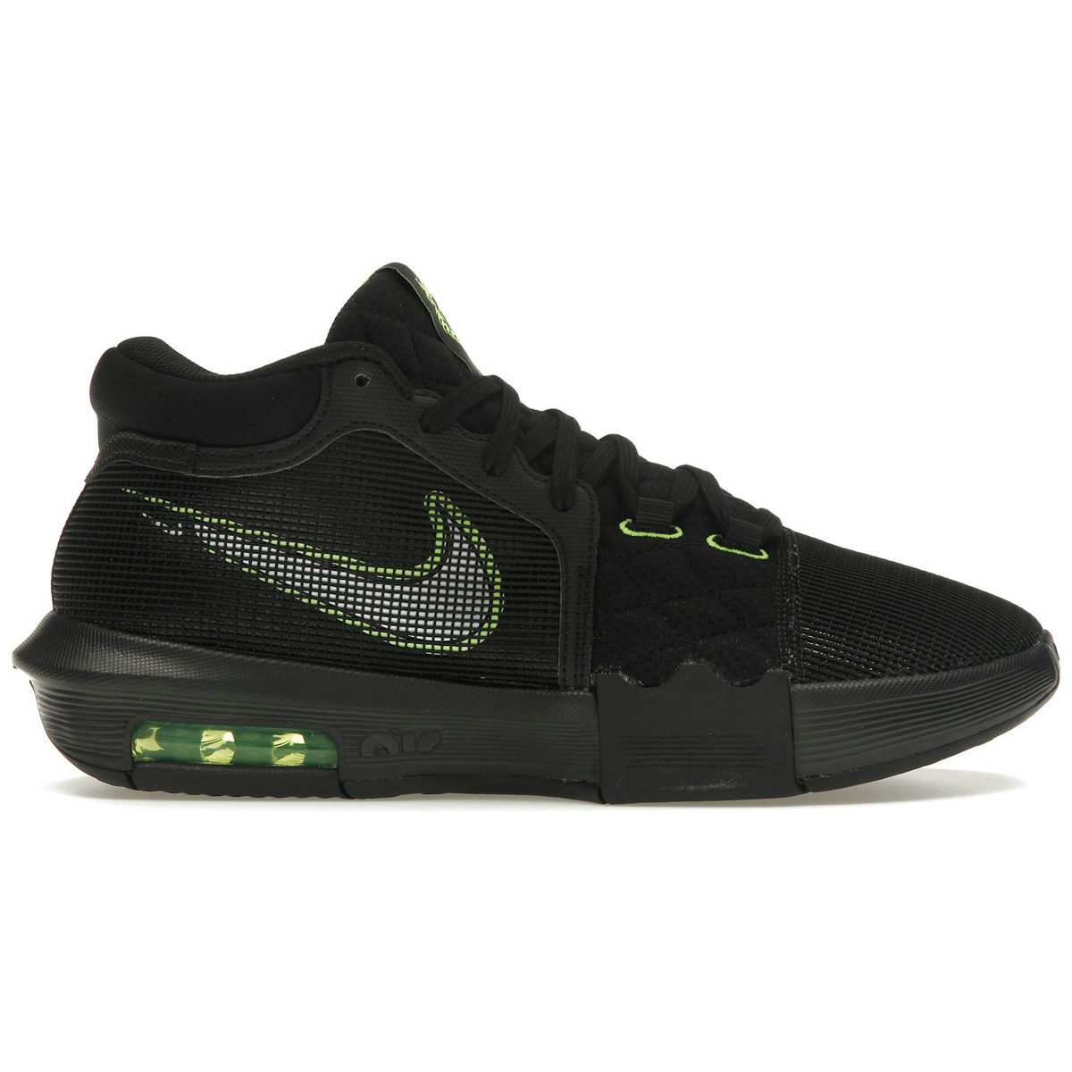 Sort Nike Lebron Witness Black Volt - Nike Sneakers