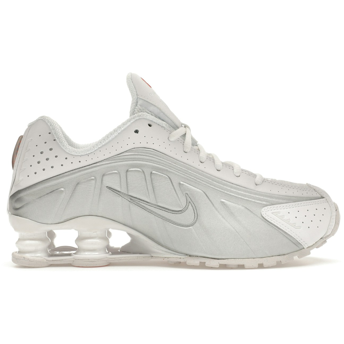 Hvid Nike Shox White Metallic Silver - Nike Sneakers