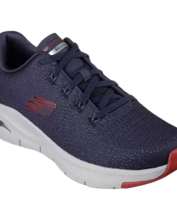 NAVY RED Skechers Arch Fit Takar 232601 Nvrd - Skechers Sneakers  - 196989026046