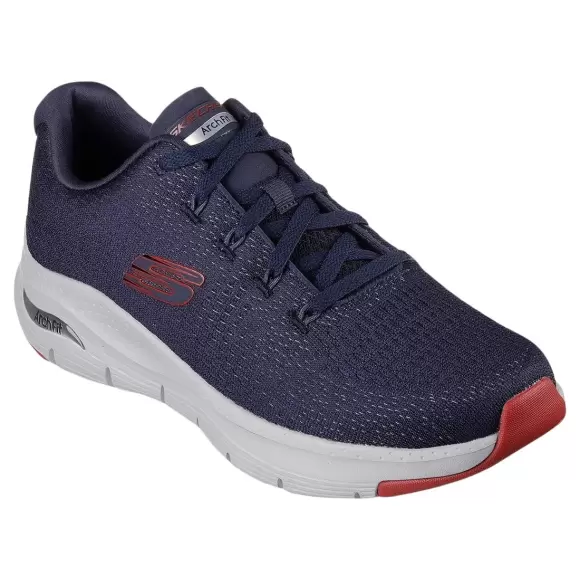 NAVY RED Skechers Arch Fit Takar 232601 Nvrd - Skechers Sneakers - 196989026046