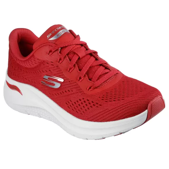 RED Skechers Women Arch Fit Big League 150051 - Skechers Sneakers - 198739087901