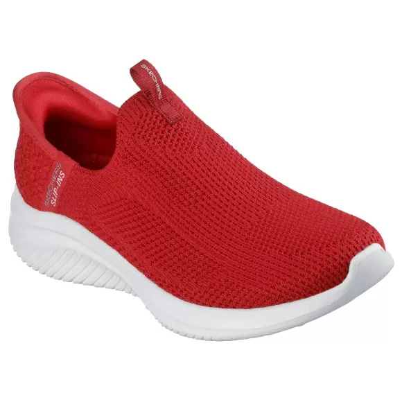 RED Skechers Women Ultra Flex Easy Win 150450 - Skechers Sneakers - 198376995294