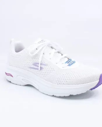Hvid Skechers Womens Run Arch Fit Skyway 128953 Wpr - Skechers Sneakers  - 195969933367