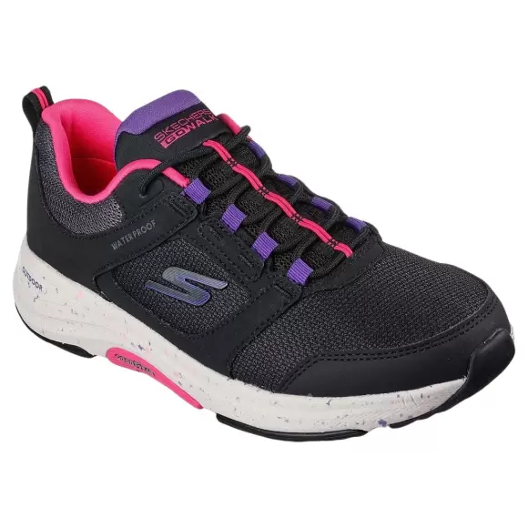 Sort Skechers Womens Walk Outdoors 124428 Bkmt - Skechers Sneakers  - 194880331238