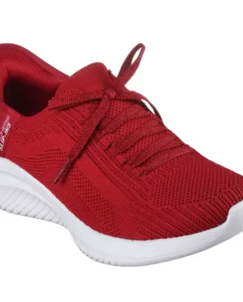 RED Skechers Womens Ultra Flex 150177 - Skechers Sneakers  - 196989888156