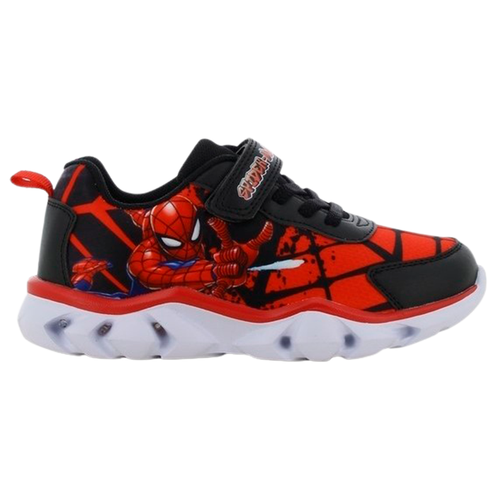 Sort/rød Marvel Spiderman Drenge Sneakers Blink Sort Rød - Marvel Sneakers  - 5715066018016